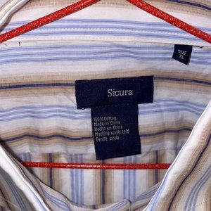 SICURA MEN’S SHIRT LONG SLEEVES SIZE XL